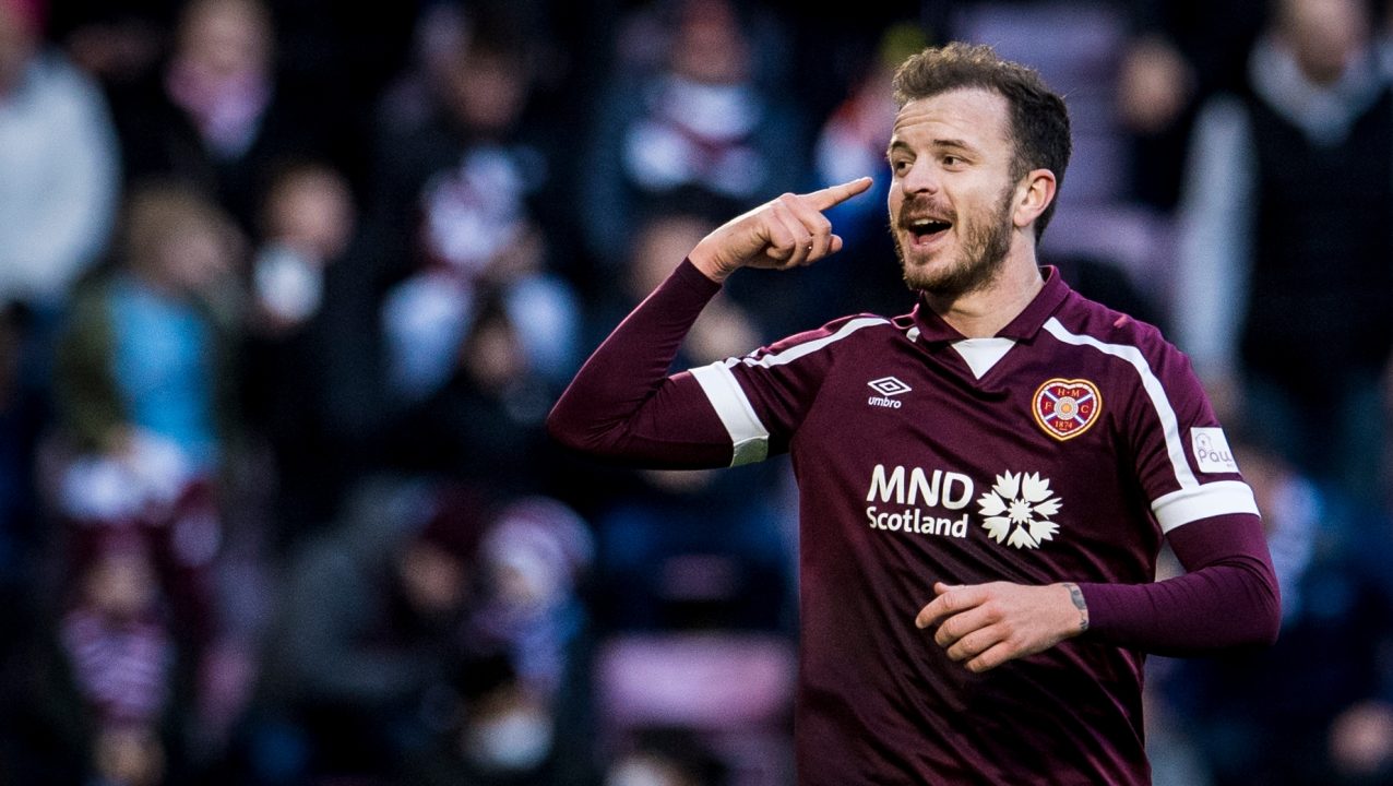 Motherwell hold talks with Hearts midfielder Andy Halliday