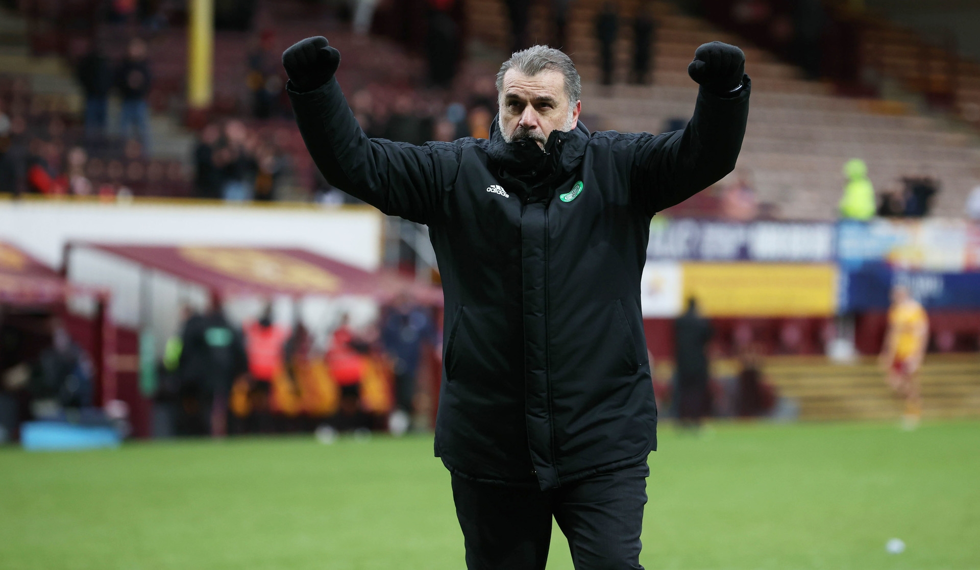 Postecoglou says his side's hard work can pay off in the closing stages of the league campaign. (Photo by Alan Harvey / SNS Group)