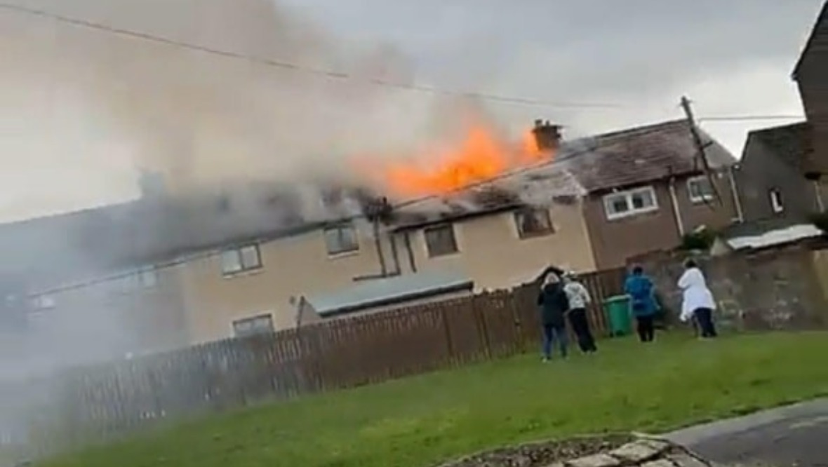 Residents forced to evacuate homes after fire rips through house