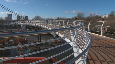 Construction phase complete on Stockingfield Bridge across Forth & Clyde Canal
