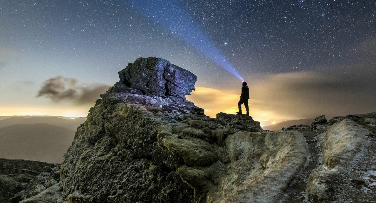Snapper captures clear night sky above mountain after storm