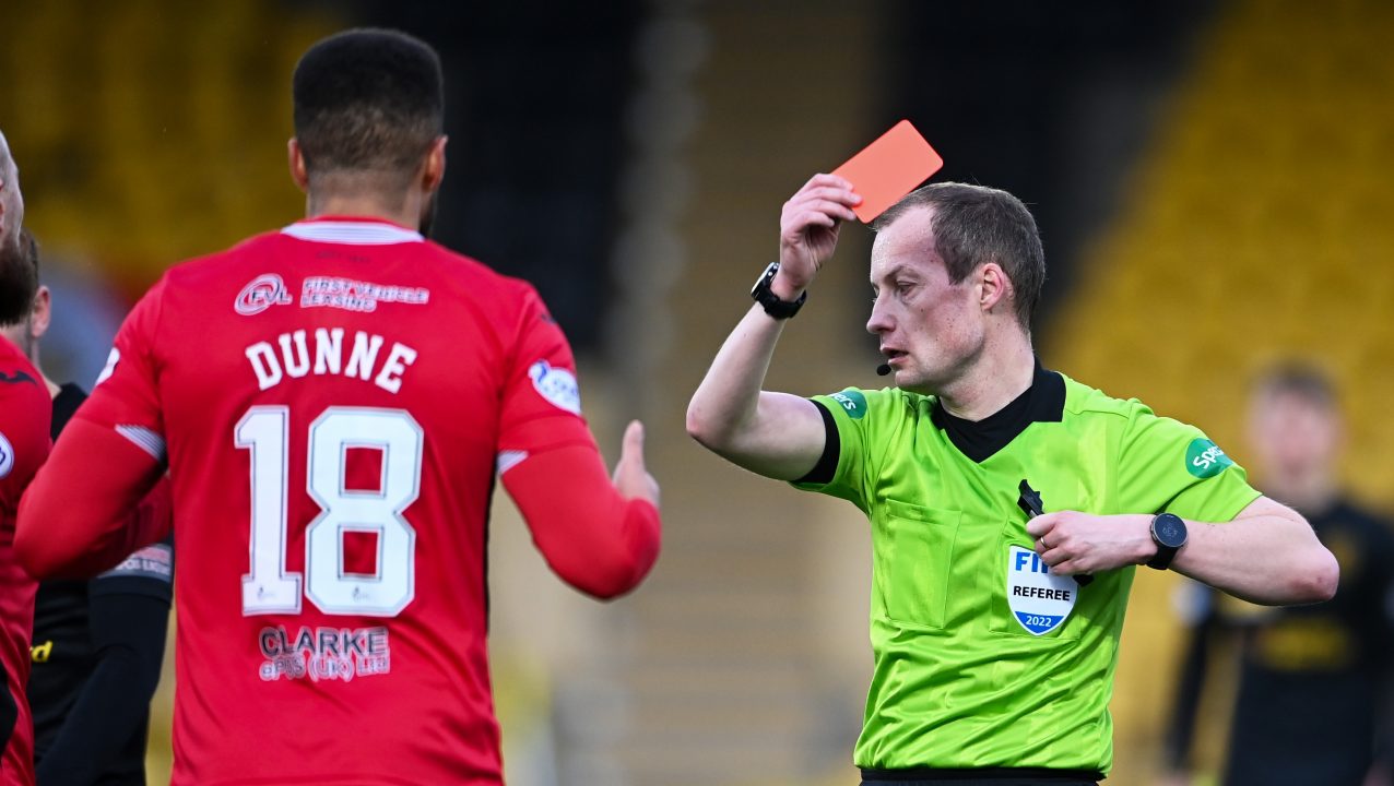 St Mirren’s Dunne free to face Dundee after red card downgraded