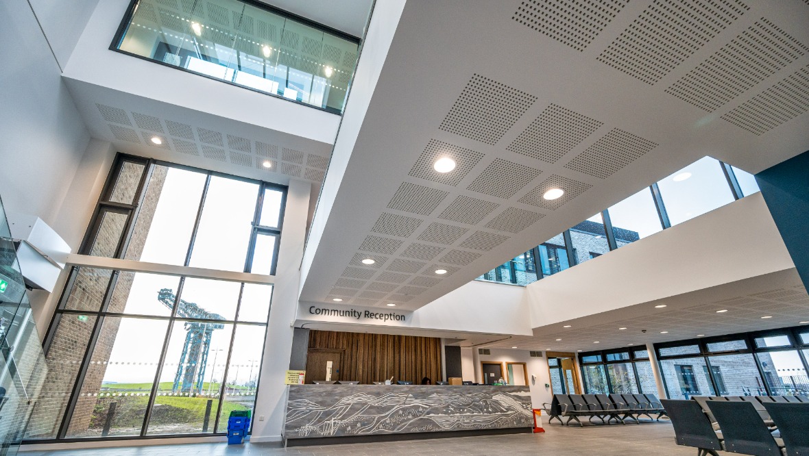Reception: The building will serve around 47,000 people in the Clydebank area.