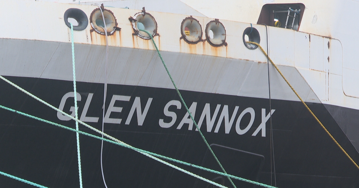 MV Glen Sannox at Ferguson's Port Glasgow.