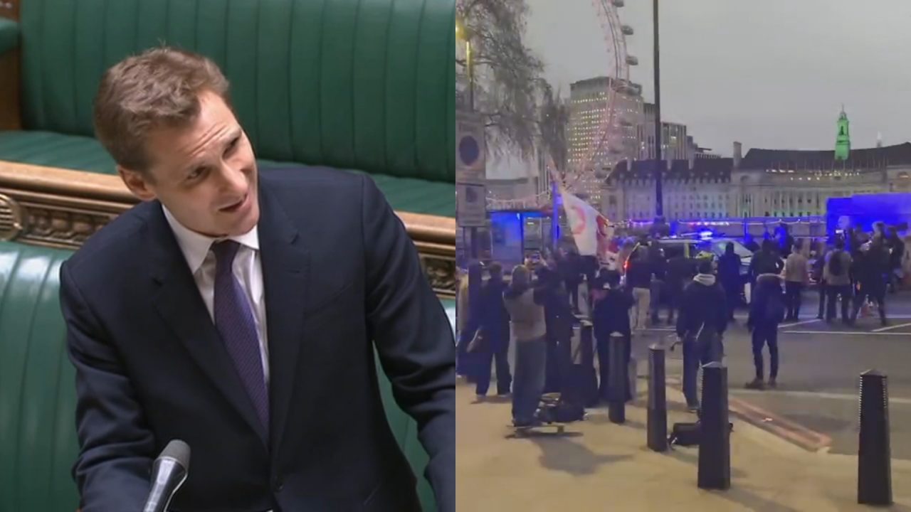 Minister defends Boris Johnson after Keir Starmer rescued from mob