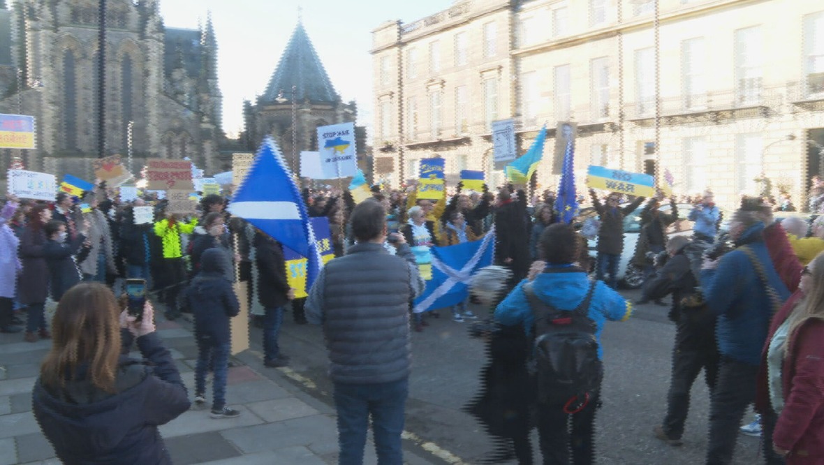 Protesters: Speeches of solidarity and personal stories were shared.