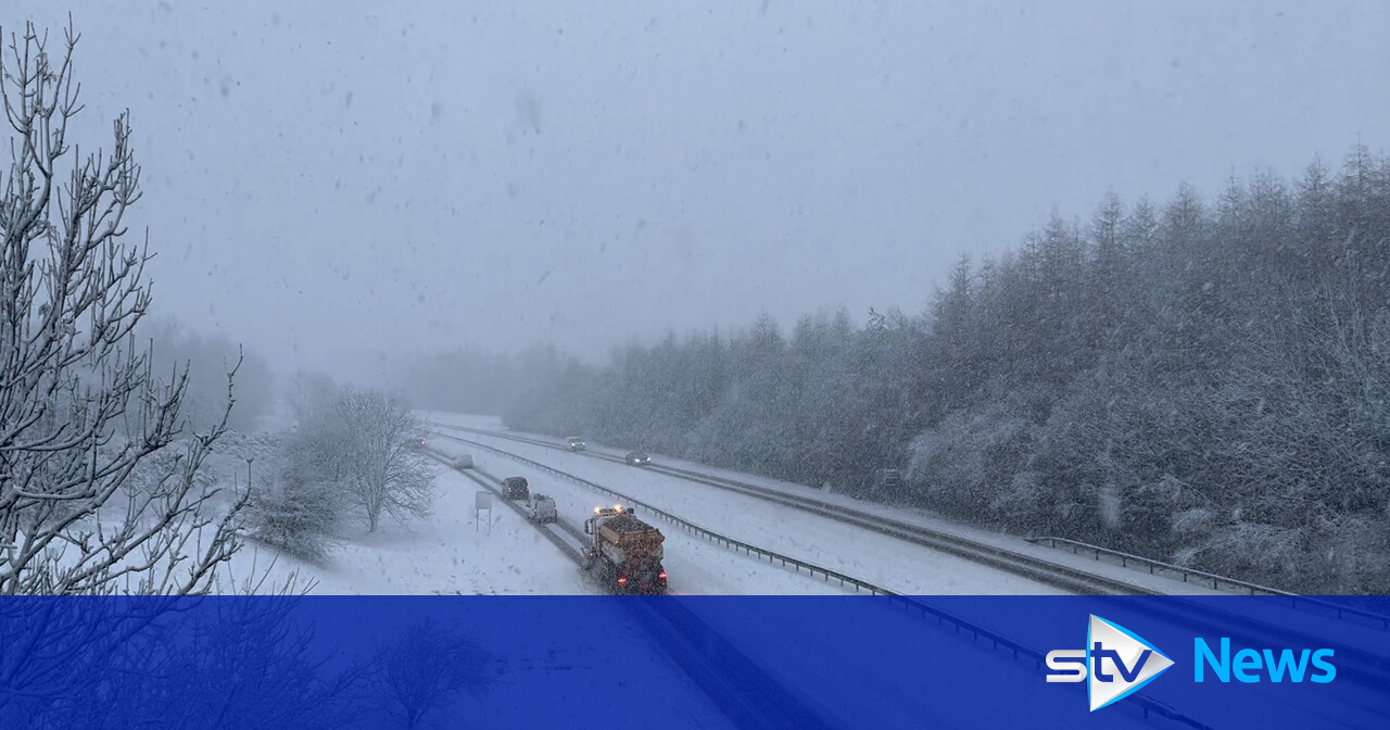 Travel disruption expected as heavy snow forecast across Scotland