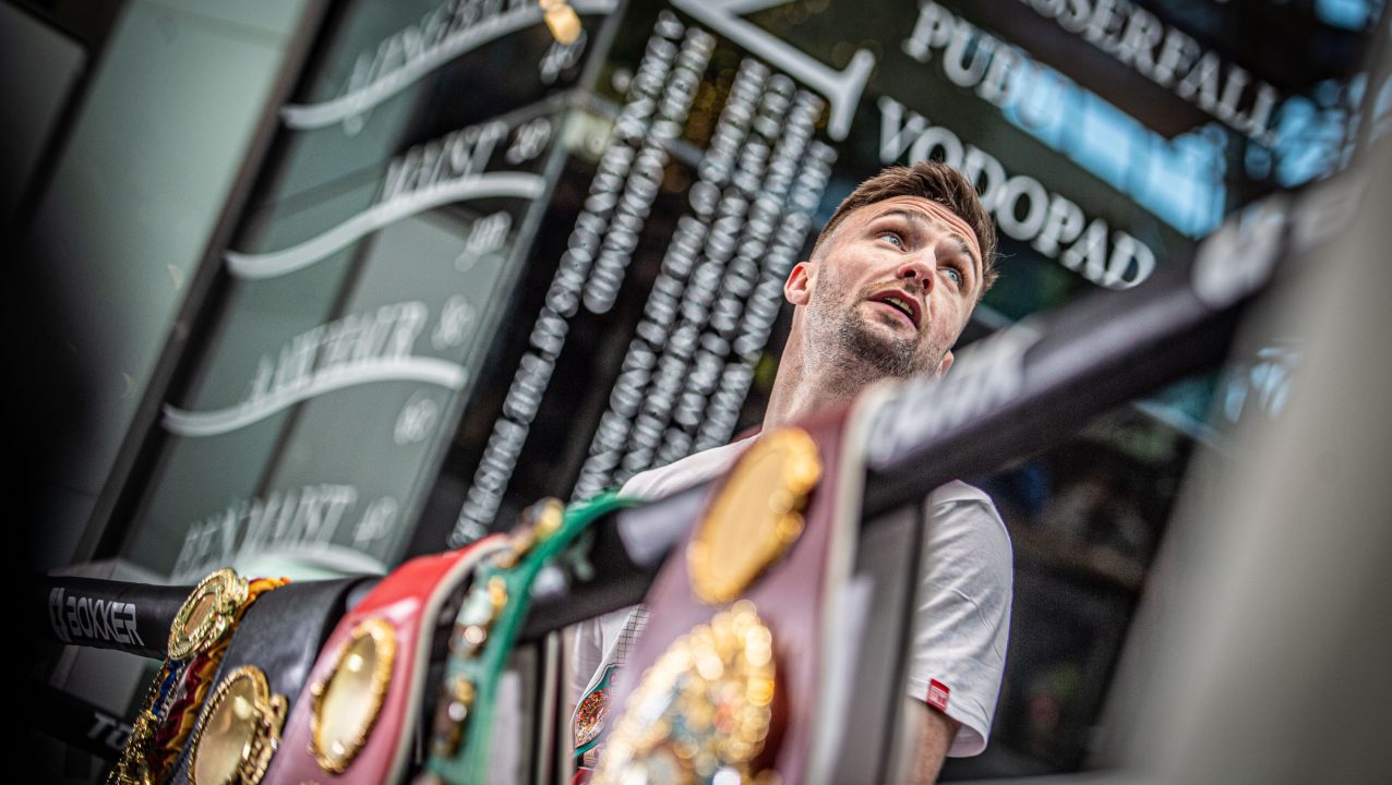 In pictures: Josh Taylor has public workout ahead of world title defence