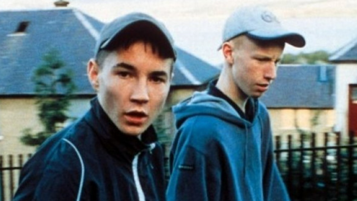 Martin Compston and William Ruane in Sweet Sixteen, his breakthrough film.