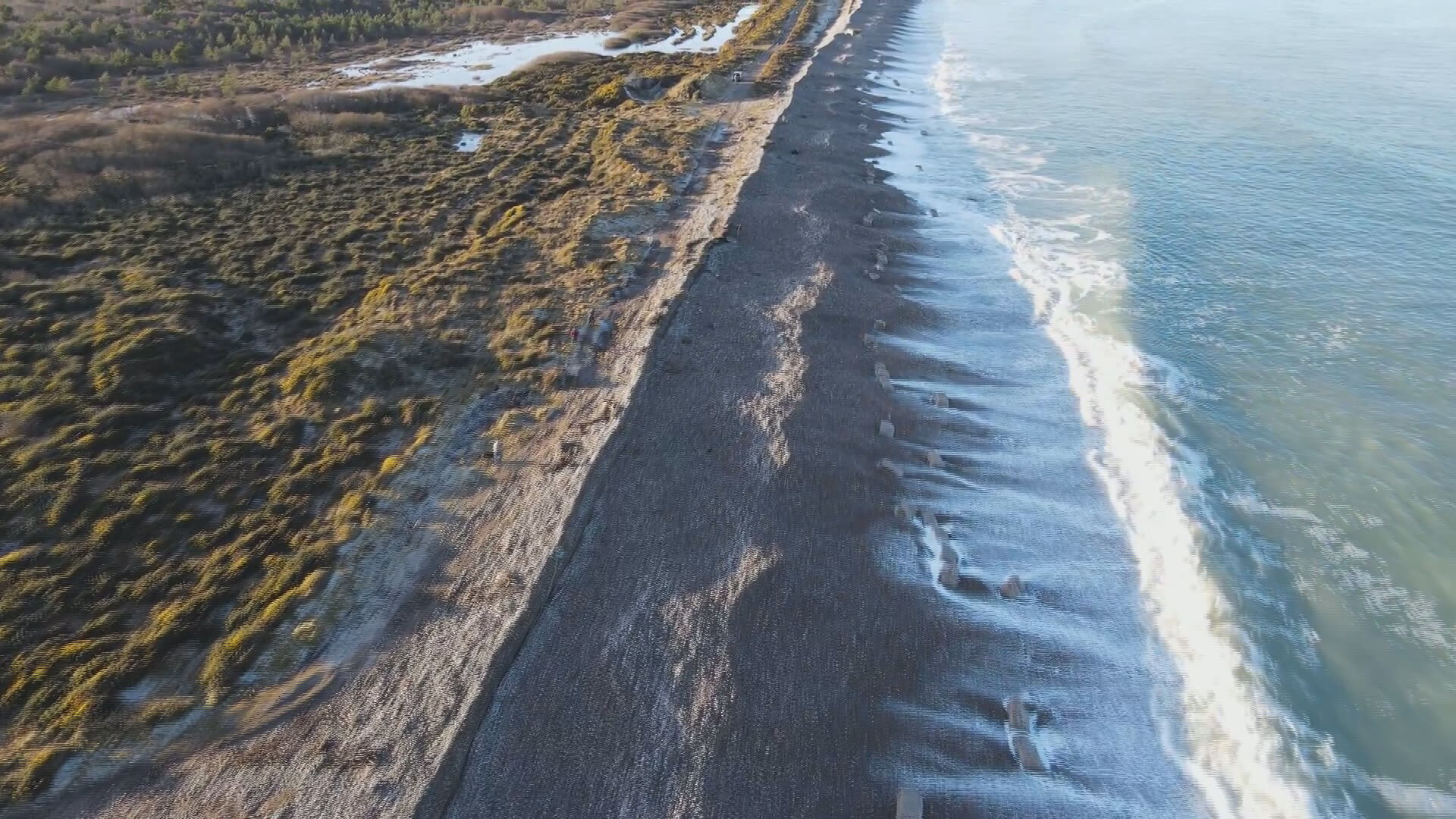 Residents have raised concerns about a shingle ridge that sits to the north of a tidal lagoon.