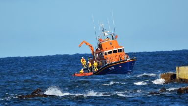 Capsized kayaker saved by joint helicopter and lifeboat operation