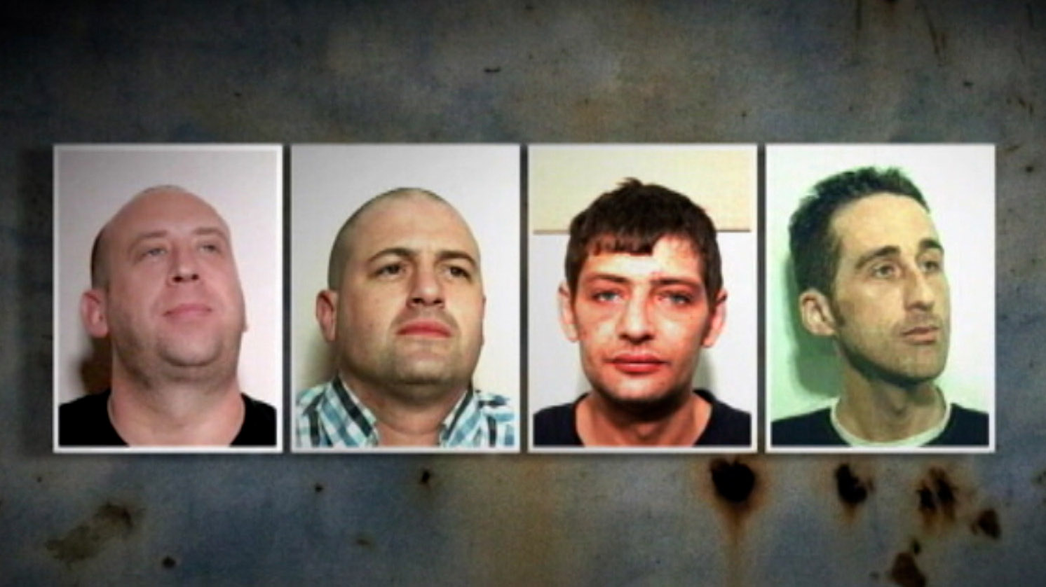 The four men convicted following the torture and murder of Lynda Spence