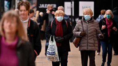 Face masks to remain in Scotland as new Covid cases continue to soar