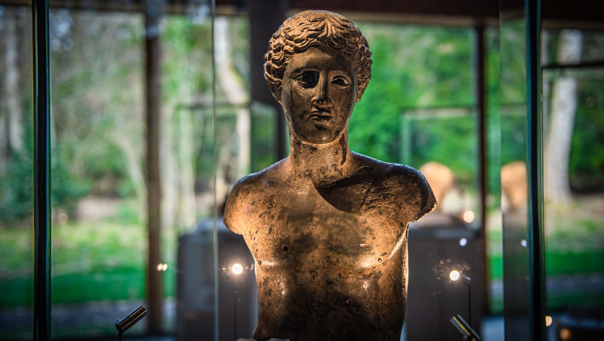A bust dating back to between 100 BC and AD 100 is part of the collection.
