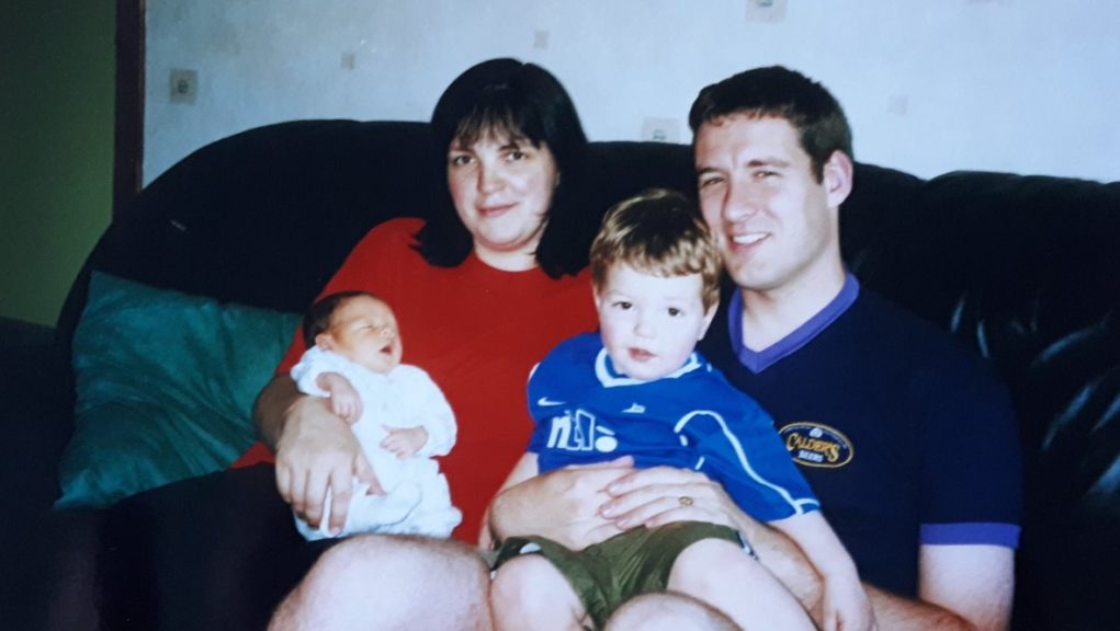 Alistair Wilson, his wife Veronica and their two sons.