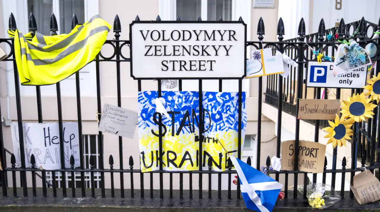Street in Edinburgh ‘renamed’ in honour of Ukrainian president Volodymyr Zelenskyy