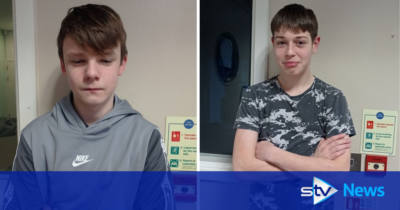 Missing Airdrie Boys John-Paul Cruden And Kullin Lawson 'may Have ...