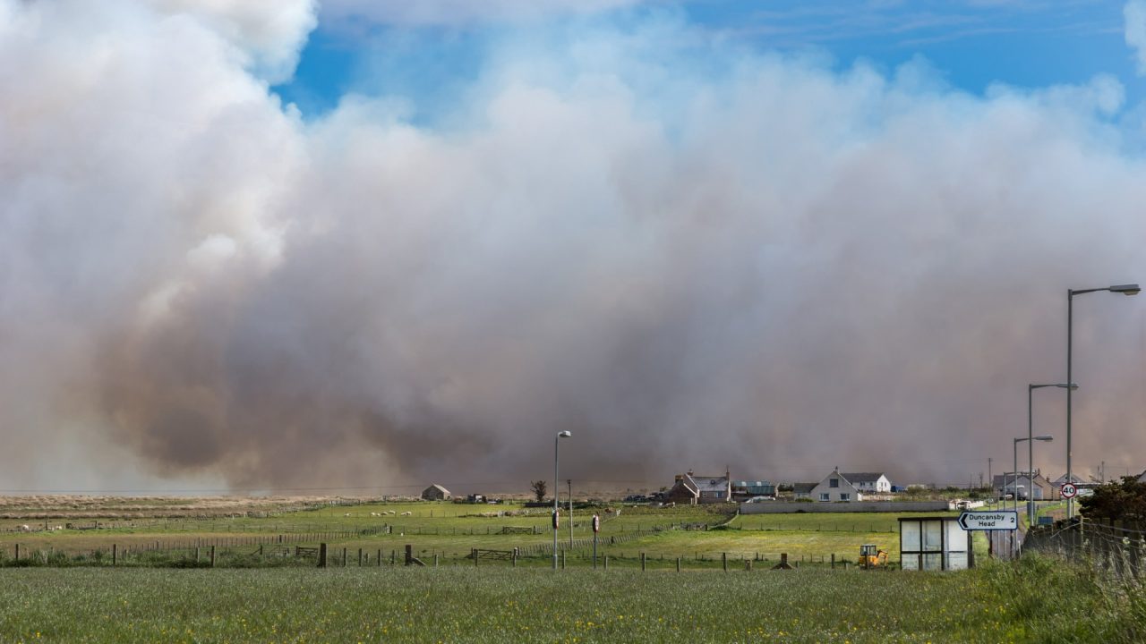 Wildfire warning issued by fire service with strong winds and high pressure expected