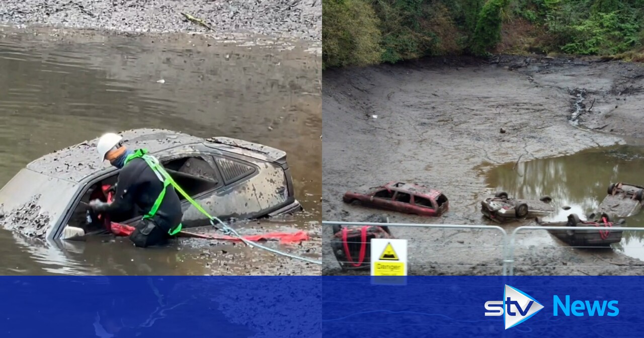 Nine dumped cars to be removed from Paisley reservoir by Scottish Water