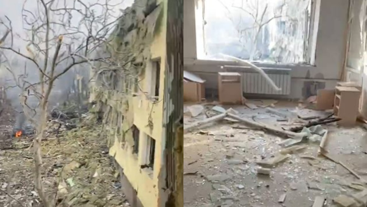 Russian airstrike hits maternity and children’s hospital in city of Mariupol, Ukraine