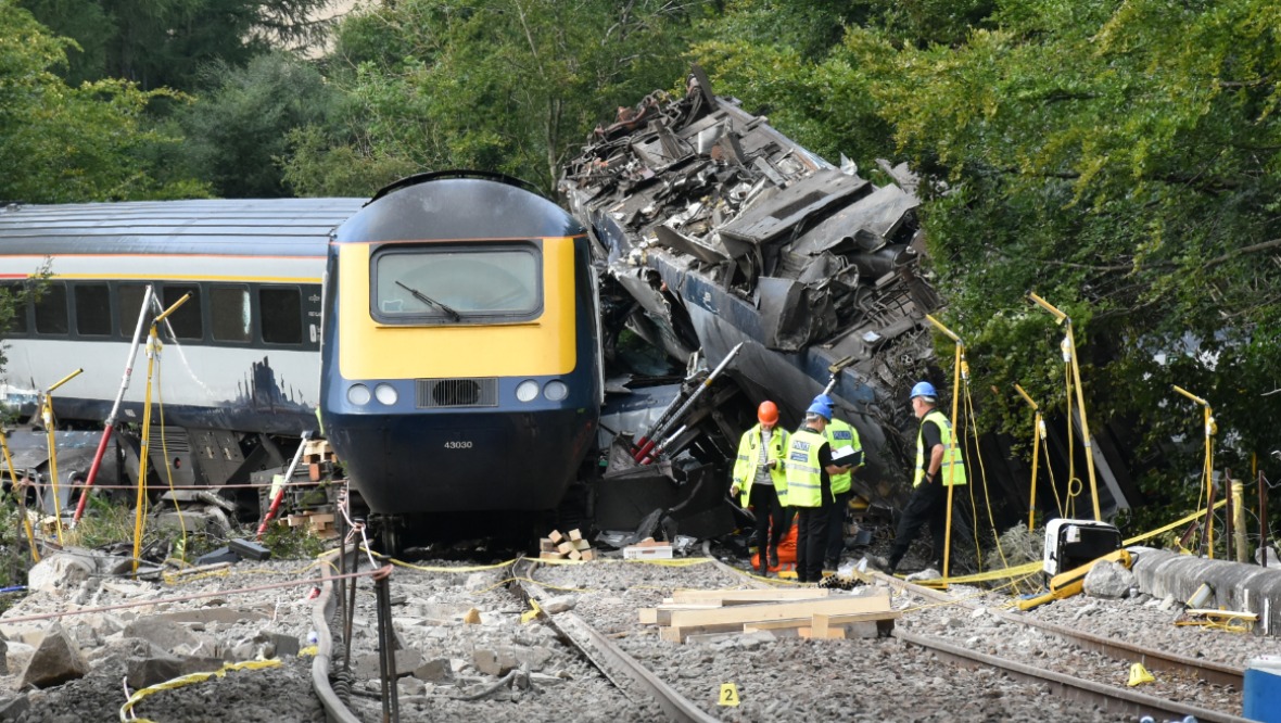 The train line was closed for almost three months after the crash. 