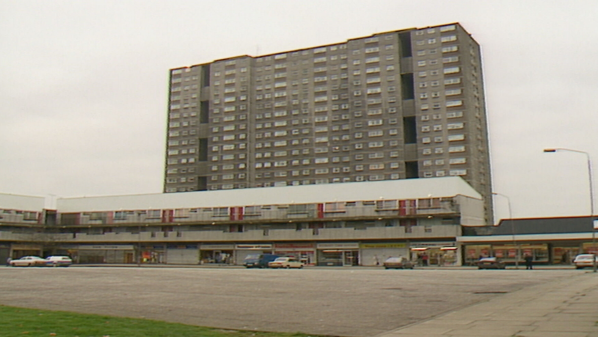 Sighthill, North Glasgow, 1987.