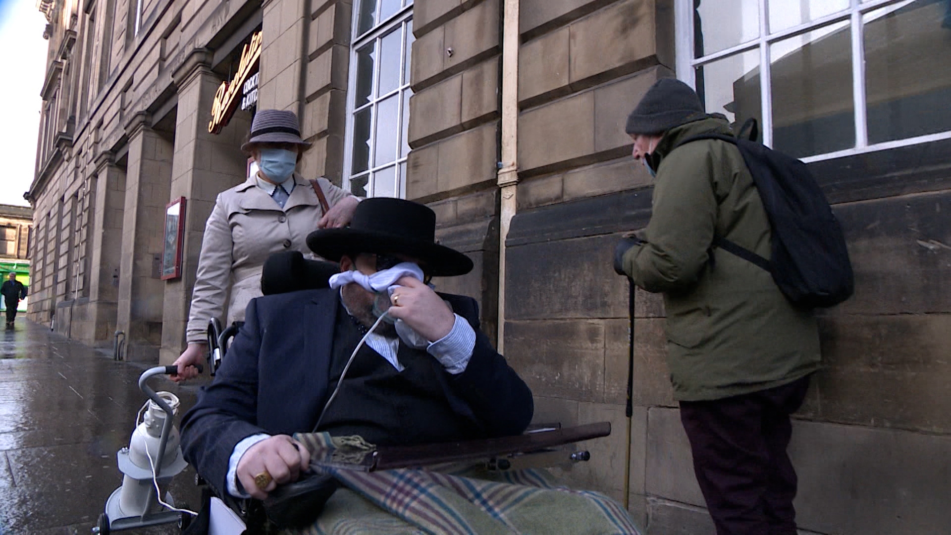 The man outside court in Edinburgh.