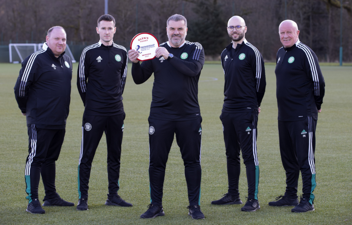 Celtic manager Ange Postecoglou named Premiership manager of the month for February