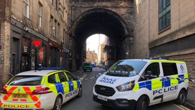 George IV Bridge: Cowgate, Edinburgh, locked down by Police Scotland after man ‘falls from height’