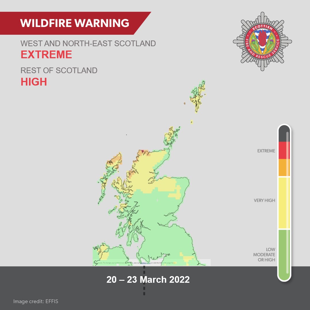 The warning will be in place until Wednesday. (SFRS)