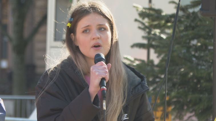 Student Valeriya Korolachuk is urging Scots to get behind Ukraine. 