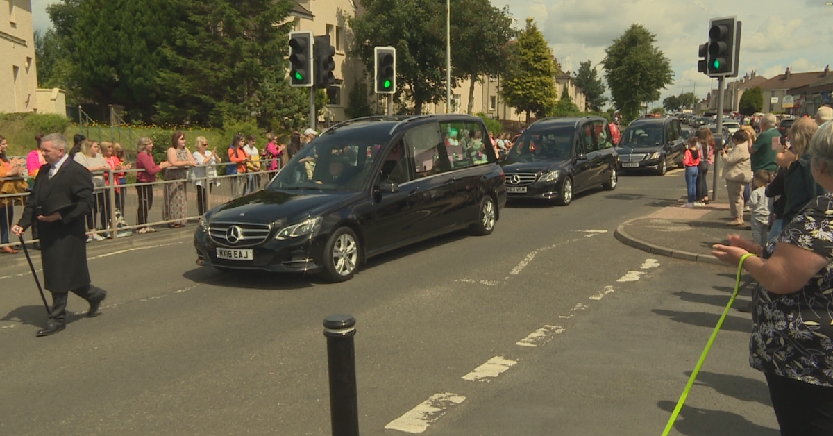 A funeral was held for Fiona, Alexander James and Philip on July 9, 2020