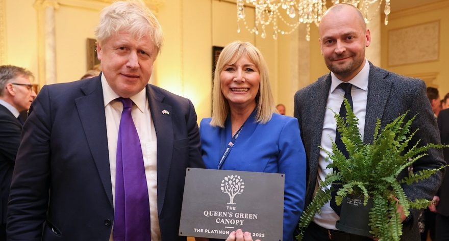 Ocean Plastic Pots founder receives Boris Johnson’s Points Of Lights Award