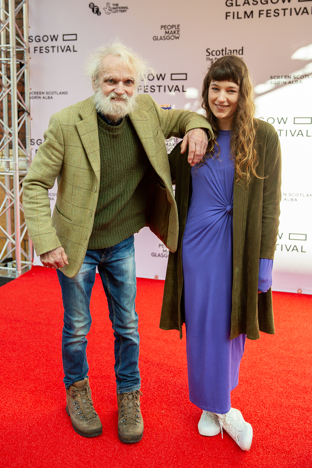 Ken Smith with filmmaker Lizzie MacKenzie at the documentary premiere. (Amy Muir/Glasgow Film Festival)