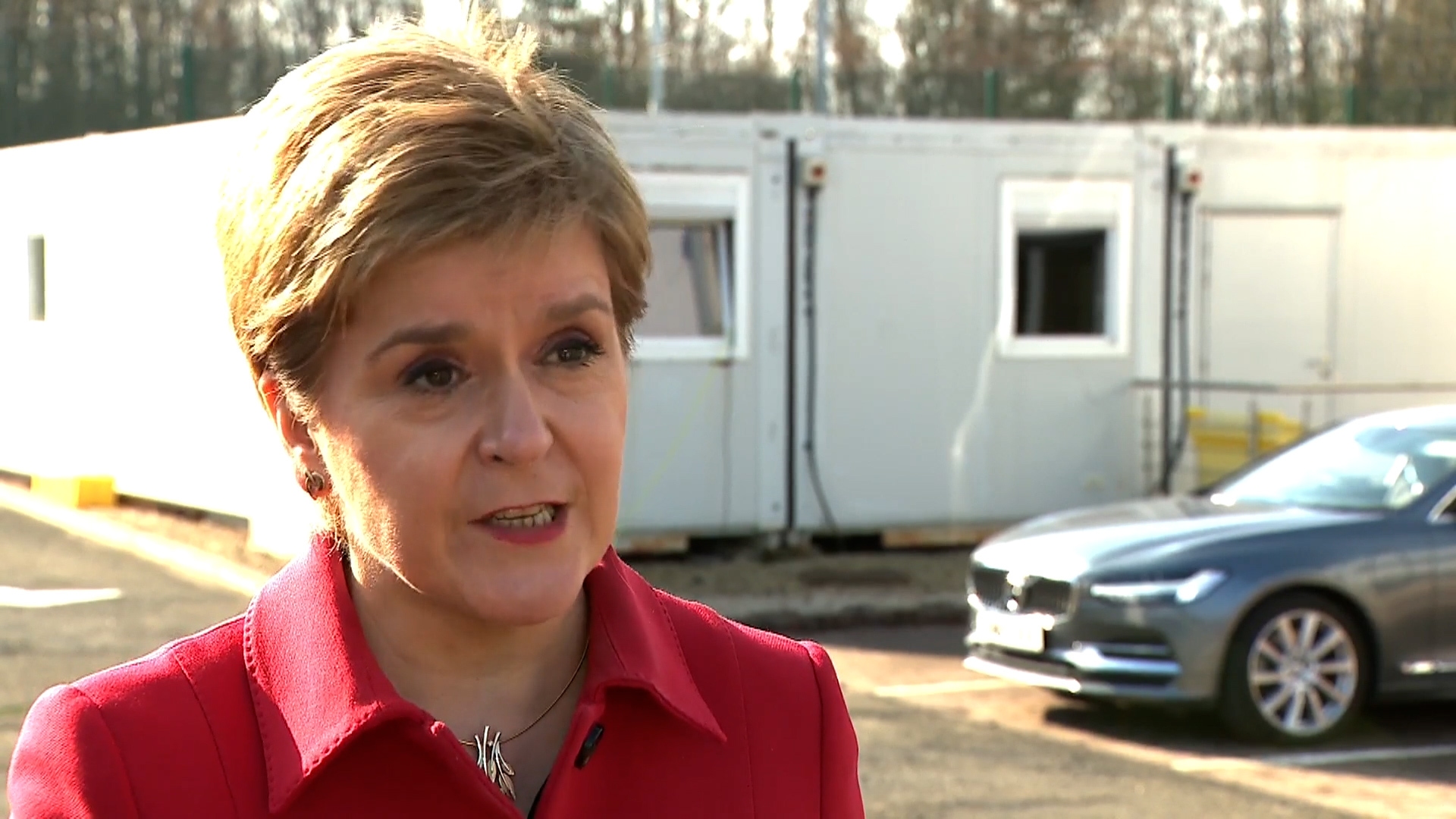  Scotland’s First Minister visited the site on Monday morning.