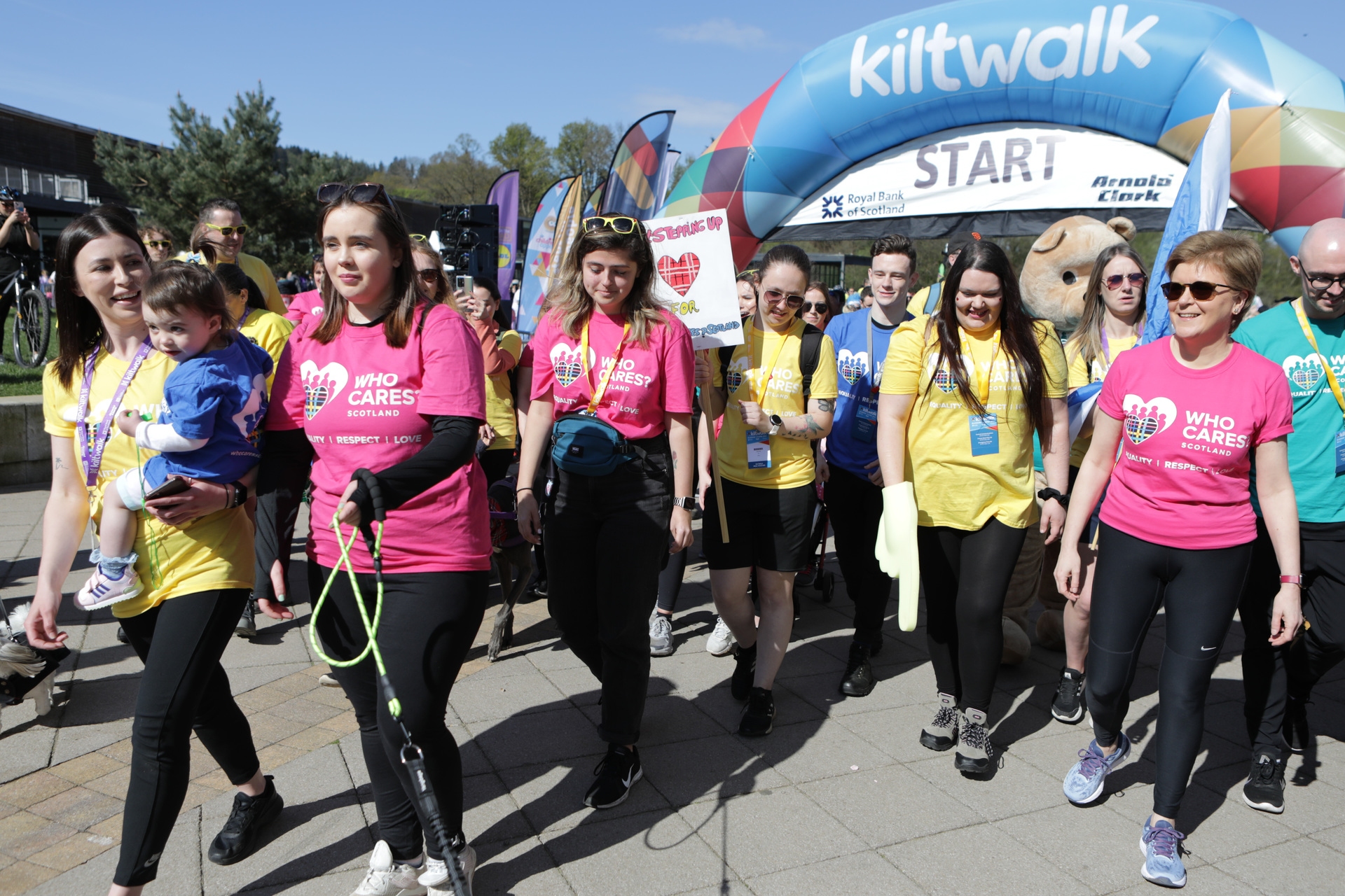 First Minister Nicola Sturgeon walks for Who Cares? Scotland in the Glasgow KIltwalk 2022 Wee Wander routes setting off from Loch Lomond Shores on Sunday, April 24.