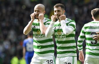 Celtic go nine points clear of Rangers in Premiership with 7-0 win over St Johnstone