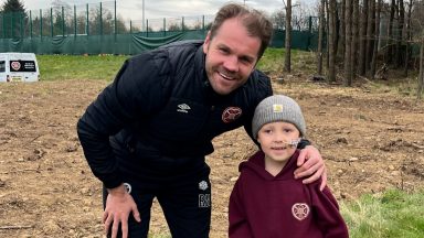 Funeral held for eight-year-old Rudi Abbot who inspired his favourite footballers at Hearts