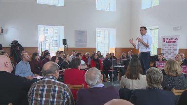 Scottish Labour launch manifesto with month to go until polling day