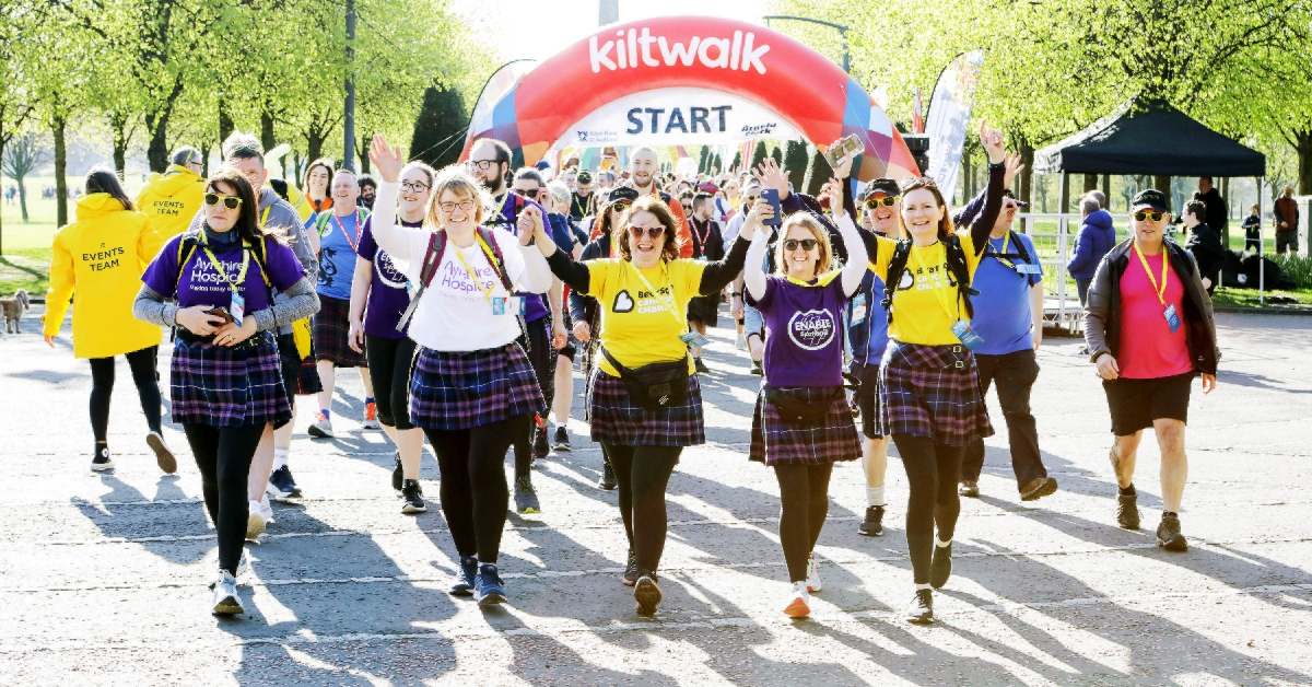 Nicola Sturgeon joins 10,000 Kiltwalkers as fundraising event returns raising £3m
