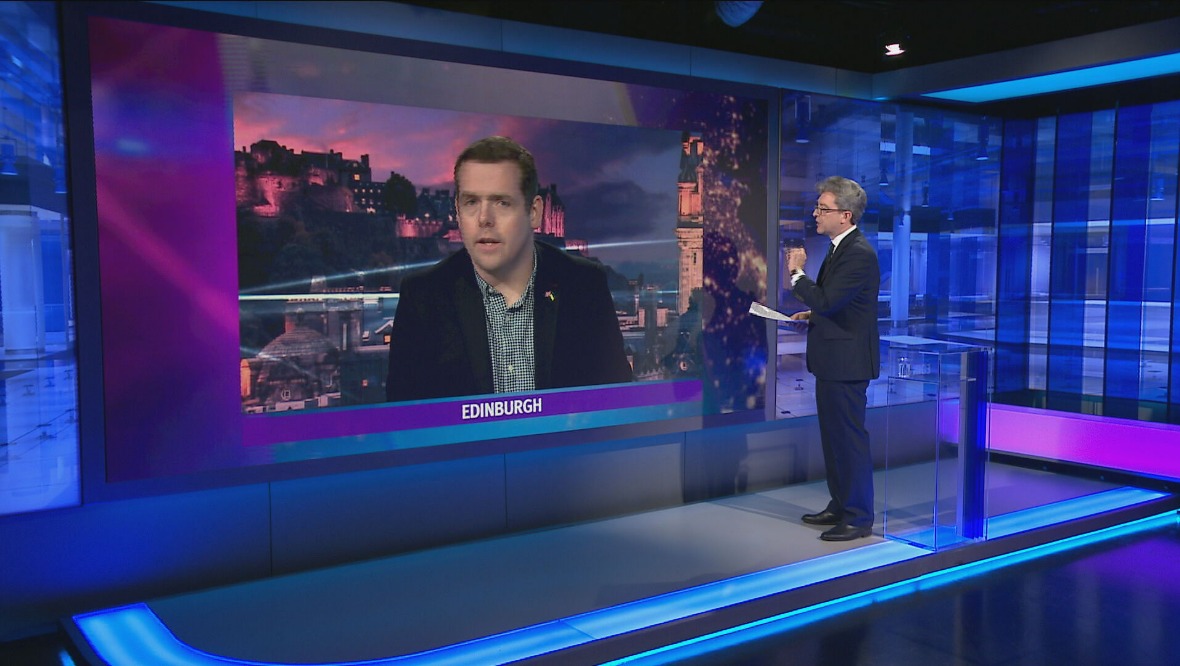 Debate: Colin Mackay questioned Douglas Ross on whether he thought the Prime Minister had misled Parliament.