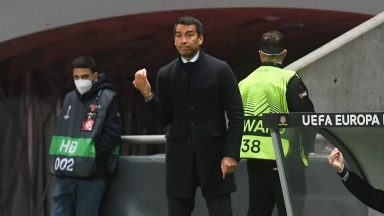 Giovanni van Bronckhorst satisfied with Rangers efforts and says ‘it’s only half time’