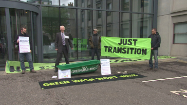 Campaigners target the issuing of new licenses to drill for oil and gas in North Sea