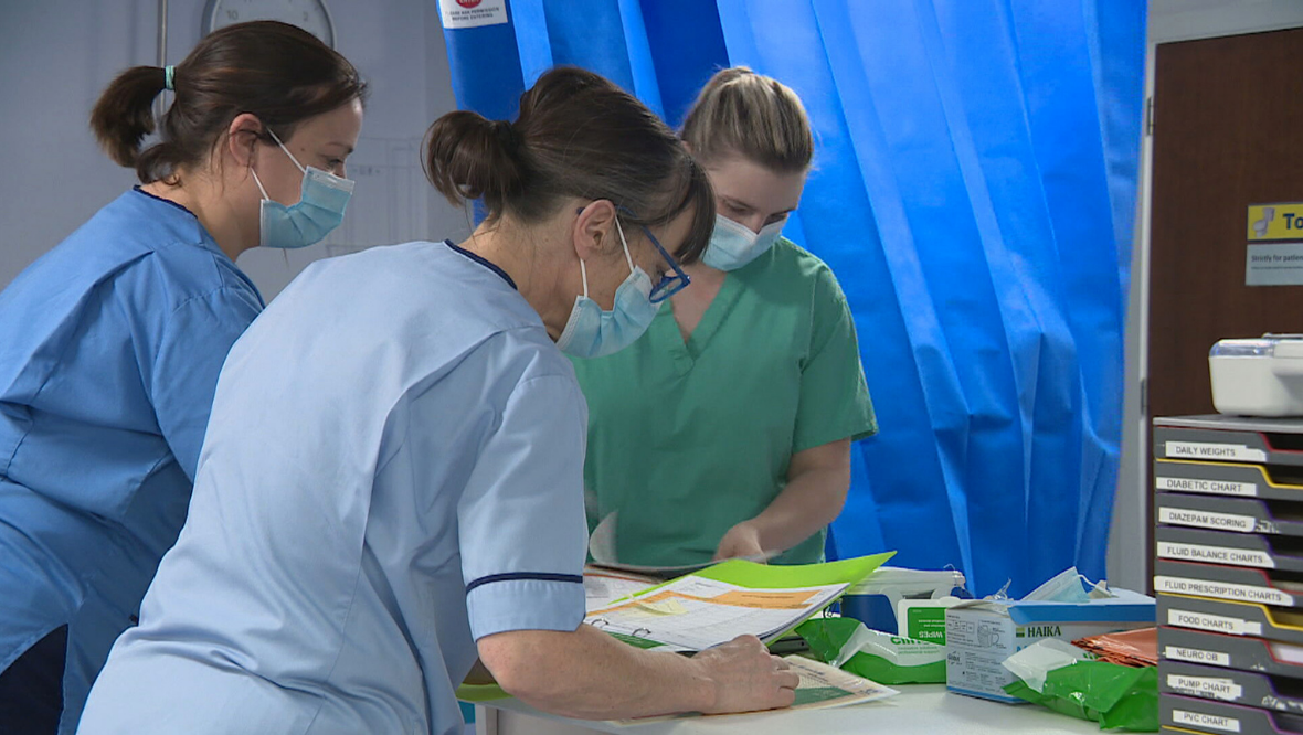 Covid cases in Scotland’s hospitals down by over 12% in last week but ‘levels remain high’