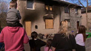Mum and three children ‘lucky to be alive’ after fire destroys home on Frederick Crescent in Dunfermline