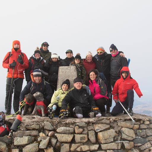 Paul (front row, centre) with the team (Laura McAlpine Photography)