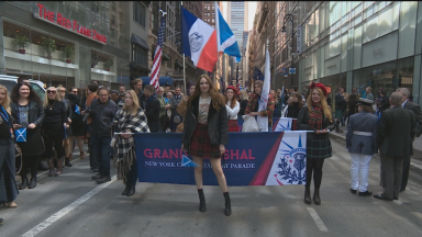 Karen Gillan leads New York’s annual Tartan Day Parade