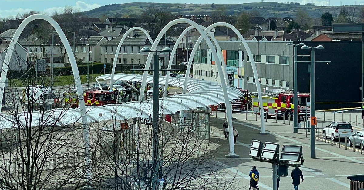 Streets locked down after chemical spill near Silverburn shopping centre in Glasgow