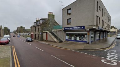 Man taken to hospital after falling from roof on Cross Street, Fraserburgh