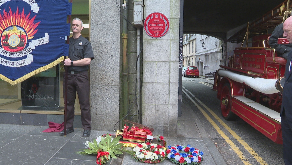 Firefighter William Fraser remembered 113 years on after dying in line of duty
